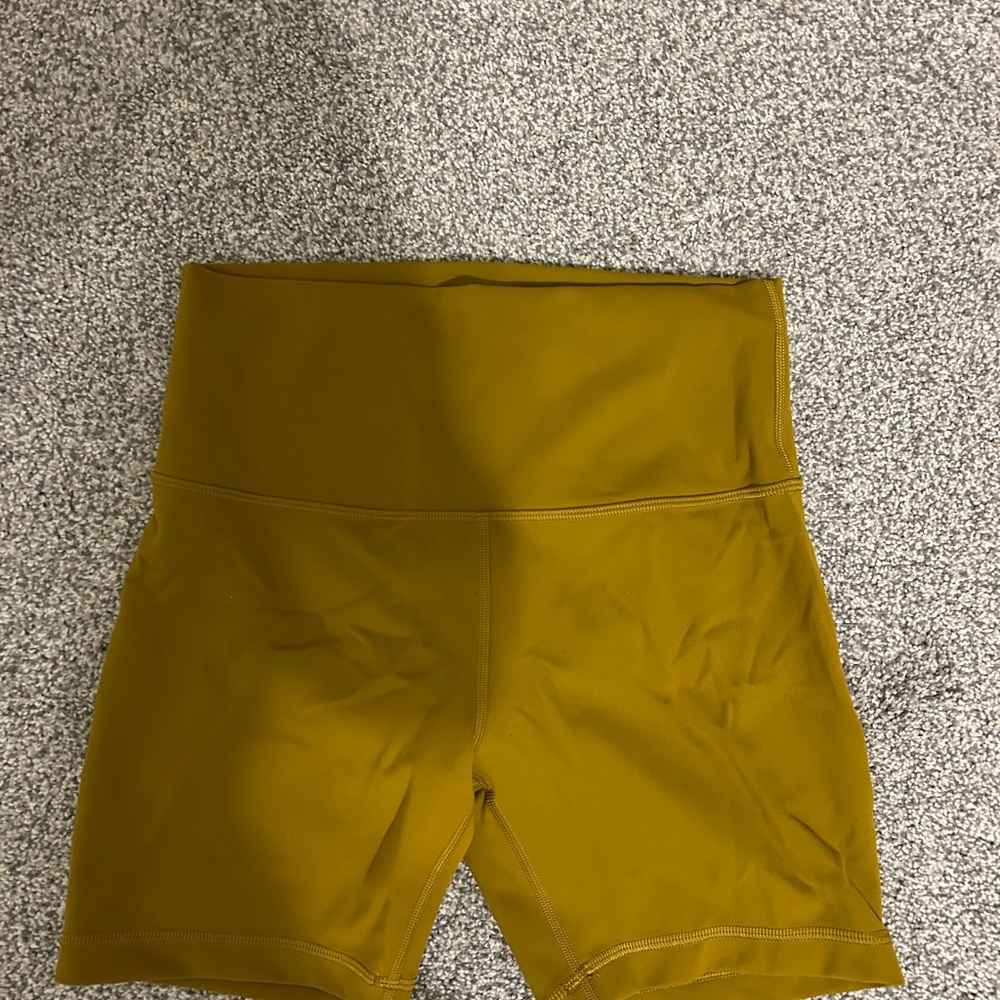 lululemon athletica Mustard Bike Shorts